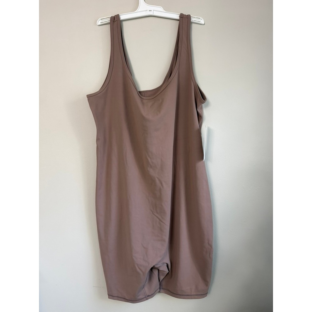 Isabel by Ingrid + Isabel Maternity Unitard Women L Taupe Short Romper NWT